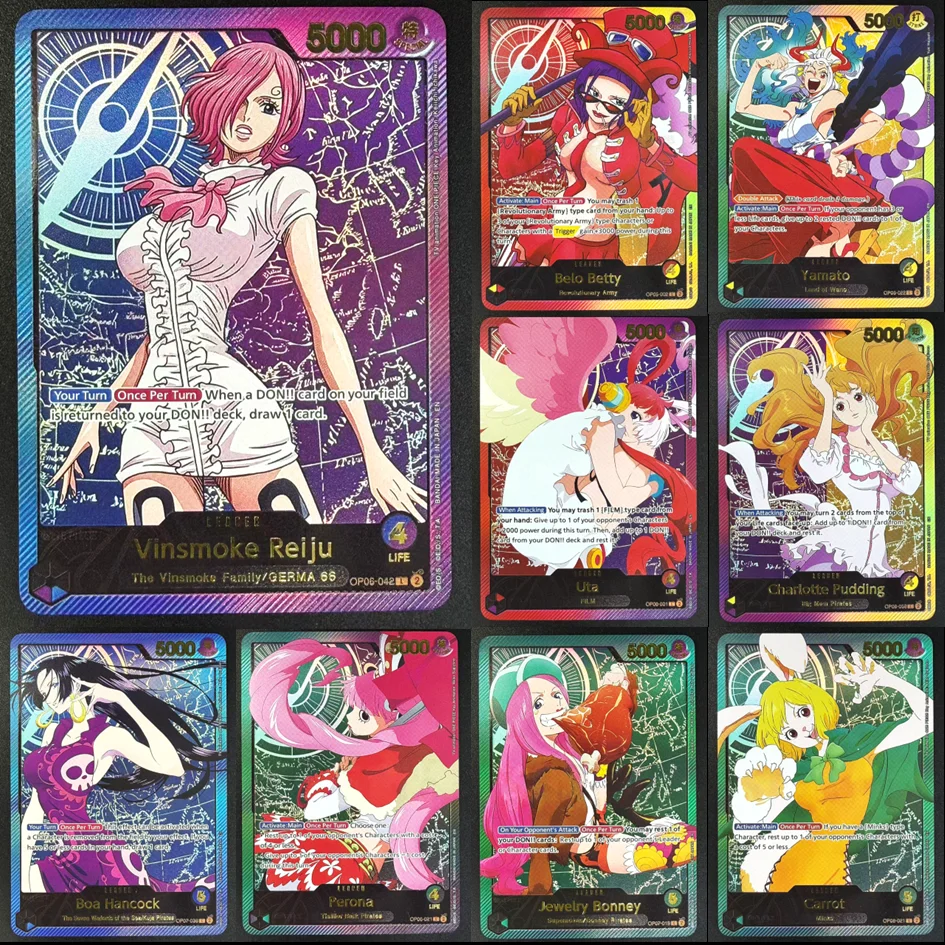 

OPCG Leader Parallel Art DIY : Boa Hancock, Reiju, Uta & Yamato | Perona | Waifu Queens Collection | U-PICK