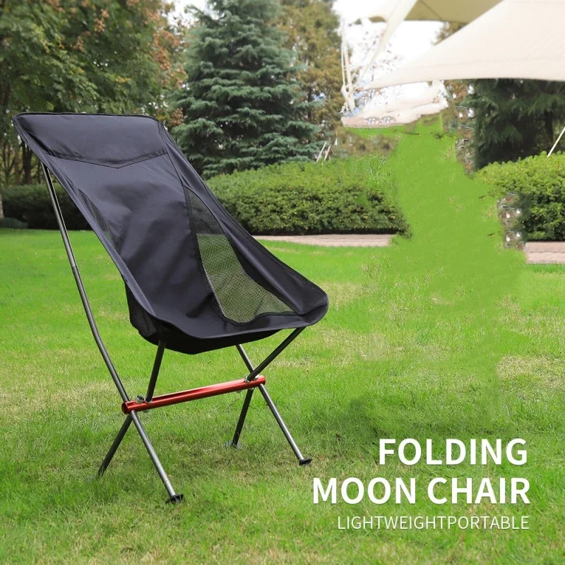 Portable Ultralight Folding Chair, Detachable, Moon Chair, Camping, Fishing, Beach, Outdoor, Hiking, Picnic Seat