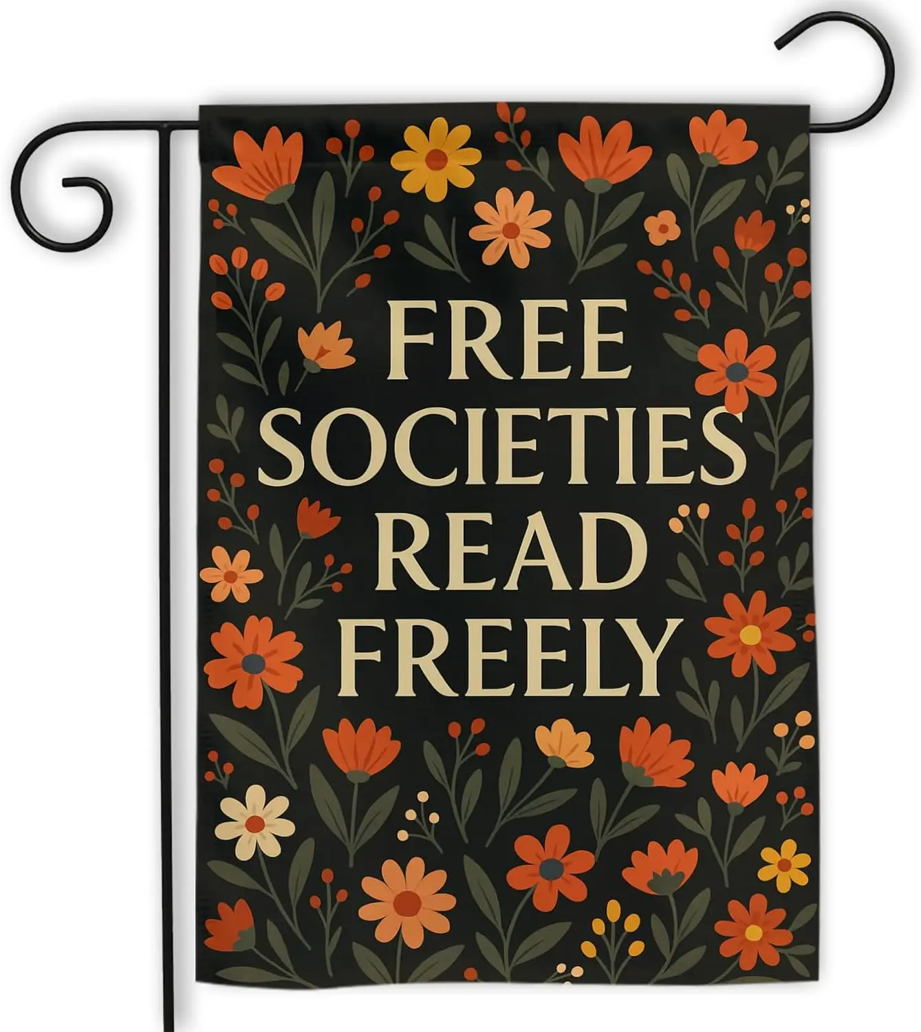 Little Library Garden Flag, Librarian Flag, Read Banned Books, Double Sided, Outdoor Decor, Yard Flag, Seasonal Decoration,  MMZ