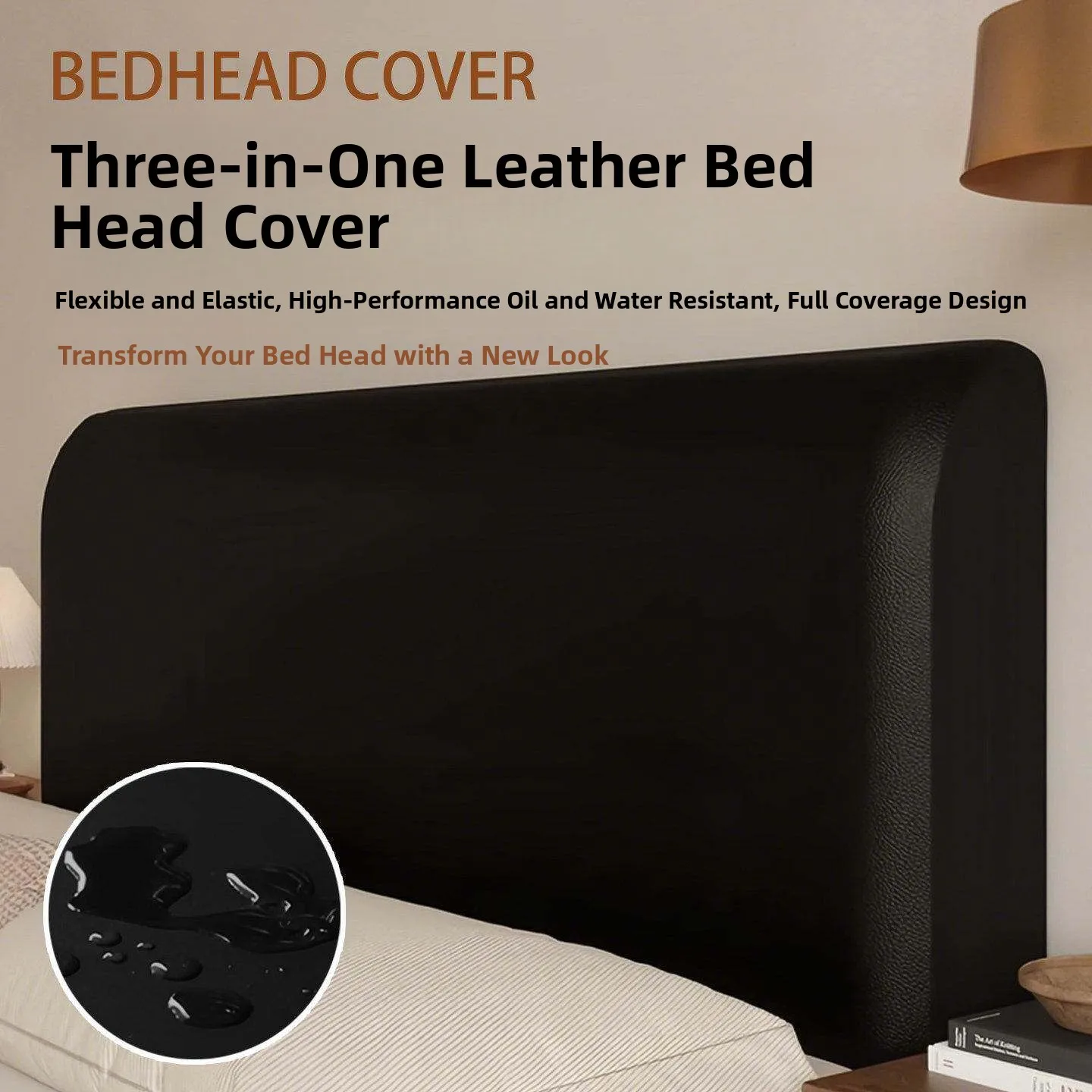 new-elegant-full-wrap-leather-bed-head-cover-dustproof-protective-cover-elastic-backrest-pad-soft-pack-no-wash-required