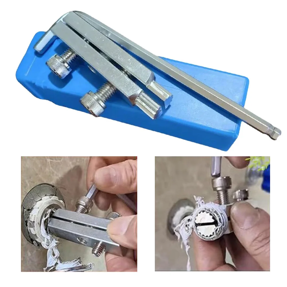 Kit extrator de parafuso multifuncional, extrator de tubo com cabo quebrado, torneira e removedor de parafuso, reparo de quebra principal de água