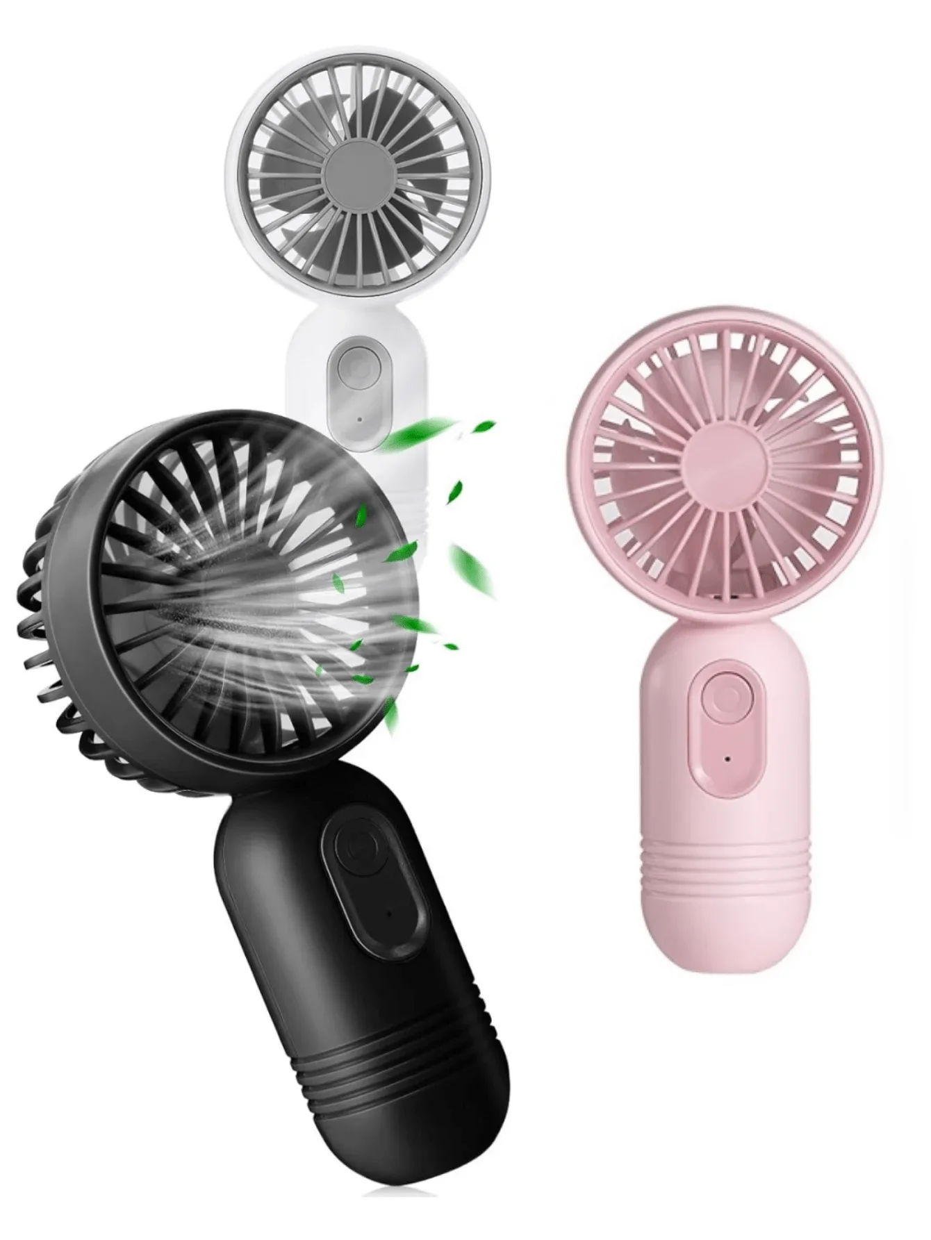 

Mini Portable Fan, Cute Handheld Fan Battery Operated Lightweight Small Personal Fan With 3 Speeds And USB Rechargeable Eyelash Fan For Stylish Girl Kids Women Men Office Outdoor Travel Camping