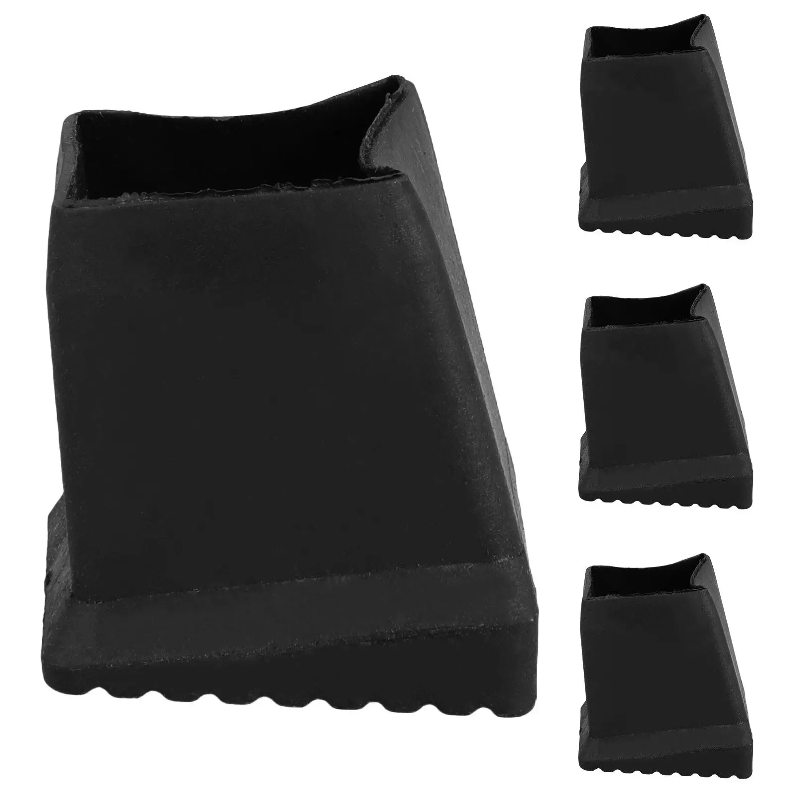 

Комплект из 4 резиновых накладок для ножек лестниц, противоскользящие защитные колпачки, усиленные заглушки для многофункциональных выдвижных лестниц