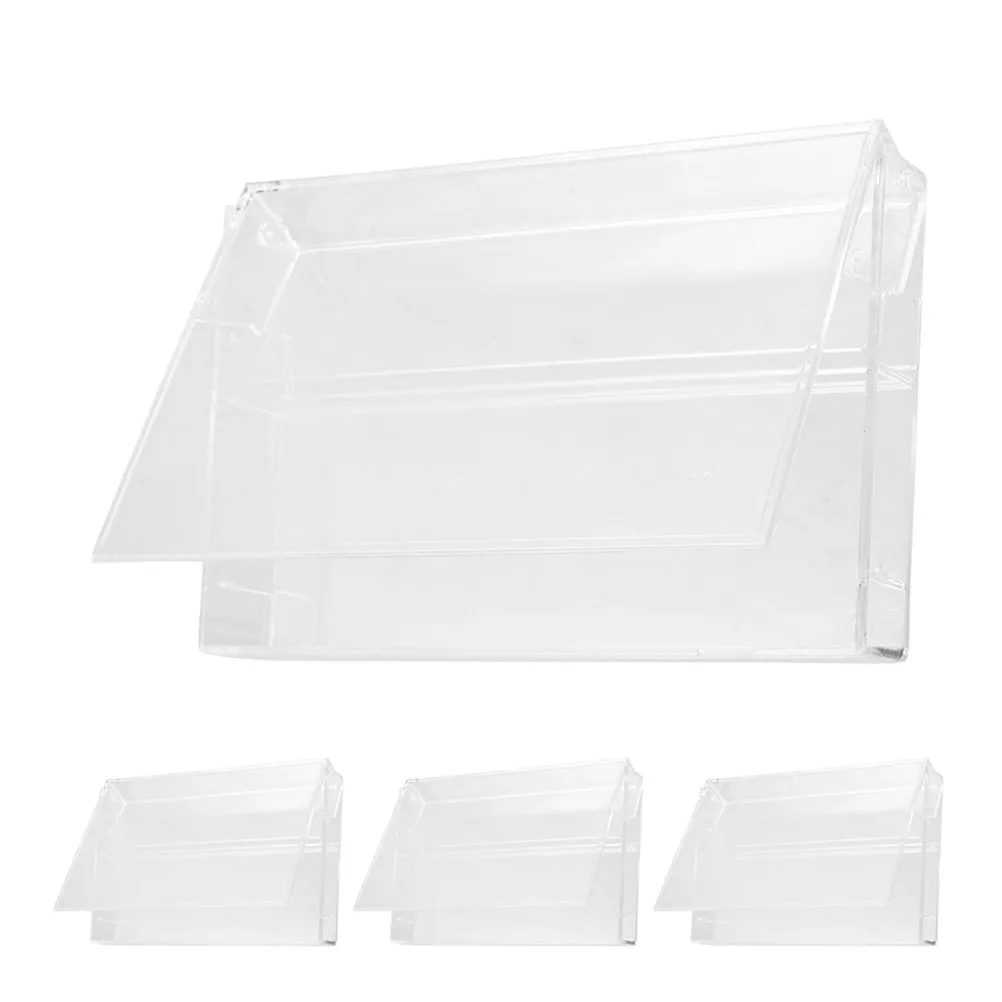 4Pcs Plastic Cassette Tape Storage Boxes For Audio Tape Storage Home Dj Vintage Transparent Snug Fit Ideal Collectors