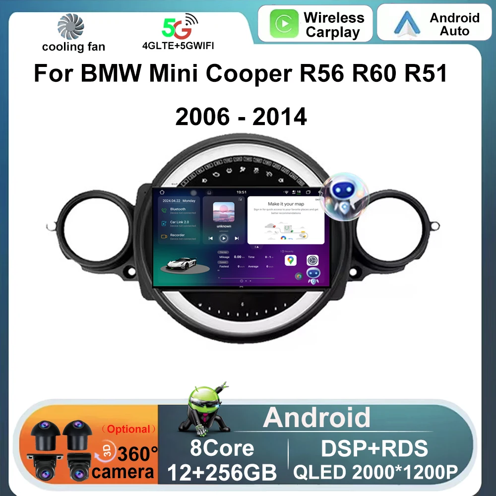 

Автомагнитола на Android для BMW Mini Cooper R56 R60 R51 2006-2014