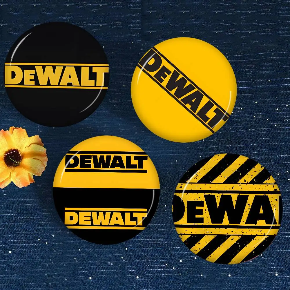 D-Dewalts Logo 32/44/58MM Customizable Button Pins Cute Funny Creative Badge Jewelry Decor Gifts for Friends