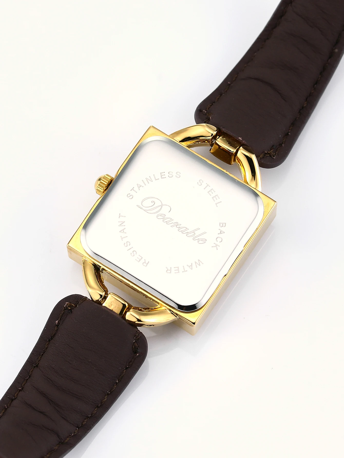 Ladies' square belt watch, simple and fashionable quartz watch, waterproof and luminous