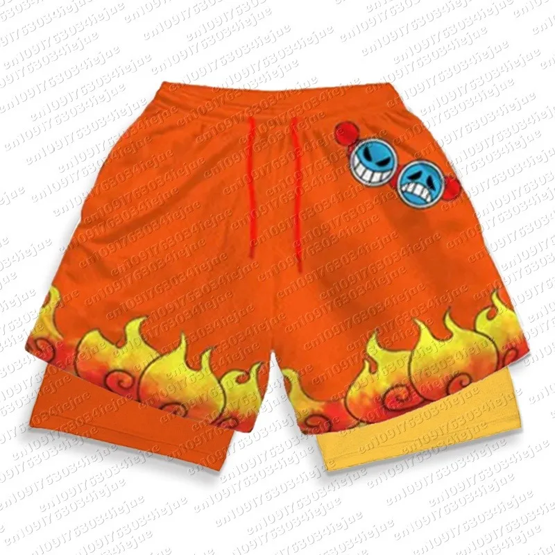2026 3D Print 2 in 1 Running Shorts for Men Workout Athletic Performance Shorts Activewear 2026 New
