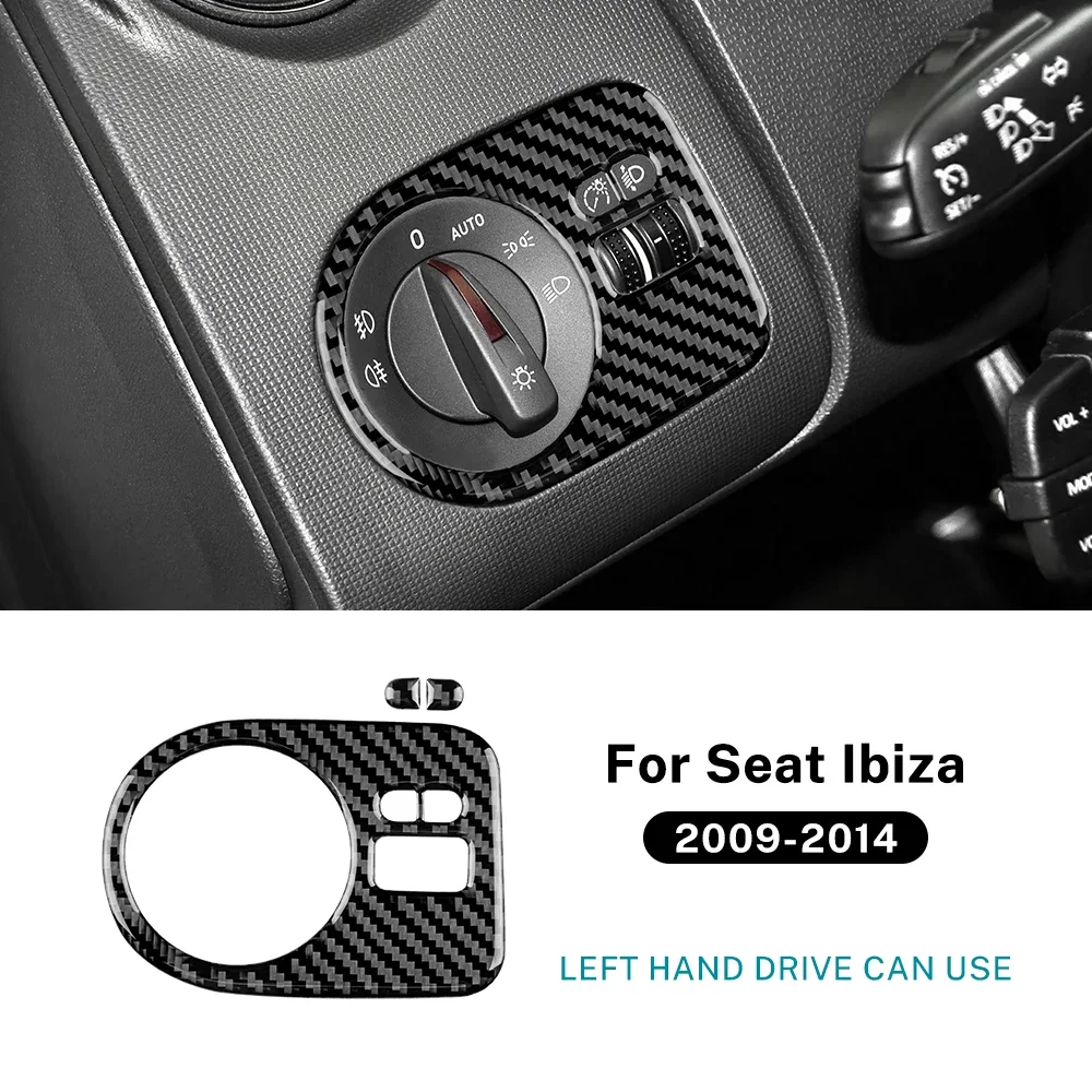 

Для Seat Ibiza 6j 2009 2010 2011 2012 2013 2014 LHD RHD автомобильный переключатель фар рамка внутренняя отделка настоящая мягкая наклейка из углеродного волокна