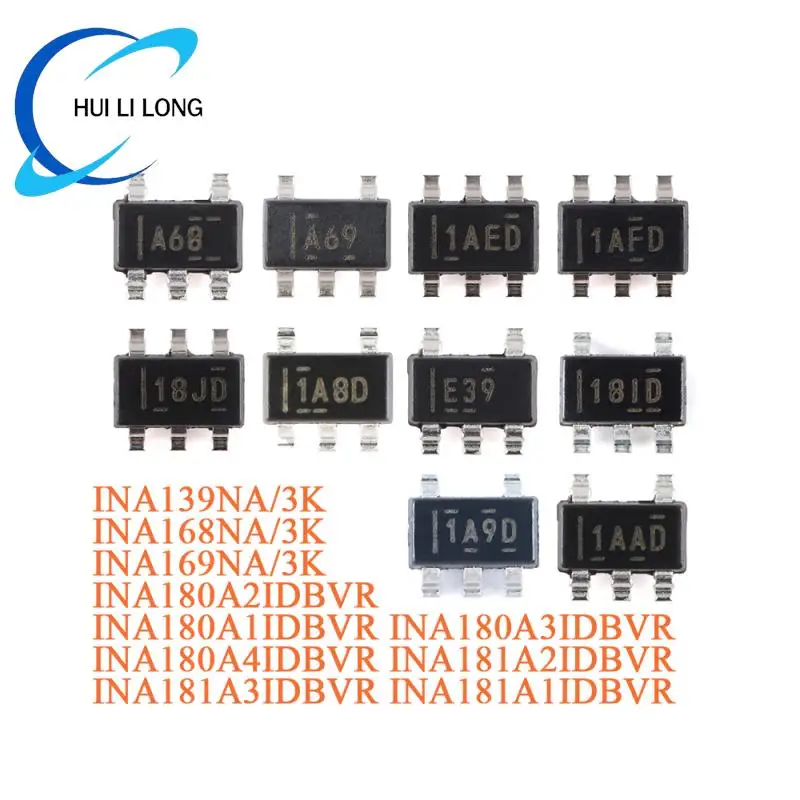 10PCS/5PCS INA180A1IDBVR INA180A4IDBVR INA181A3IDBVR INA180A2IDBVR INA139NA INA180 INA181 SOT-23 Current Sensing Amplifier Chip