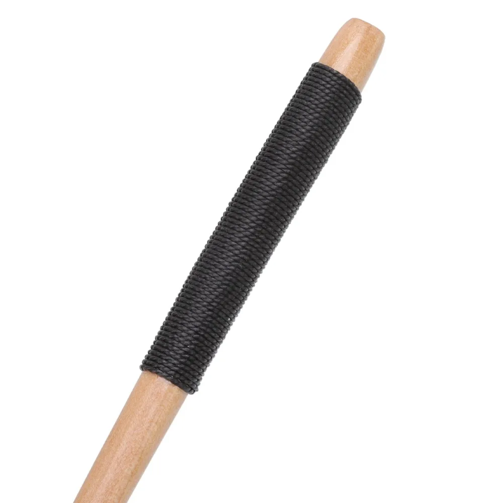 4Pcs Wood Main Body Coffee Spoon Thread Wrapped Handle Smooth Polished Tea Spoon Solid Anti Slip Hand Grip Utensil Afternoon Tea