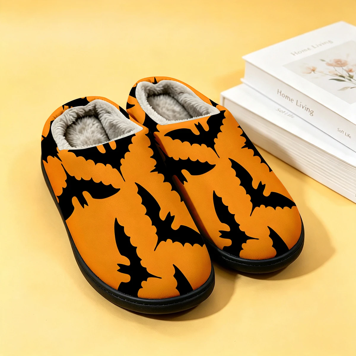 Orange Bulb Bat Art Women's Wi - Men Shoes For Winter ulasan dan harga