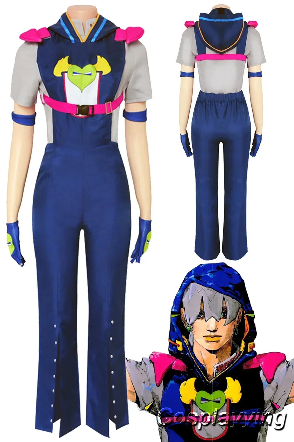 Cosplay Costume Disguise Men's Fantasy Halloween Fabric.
