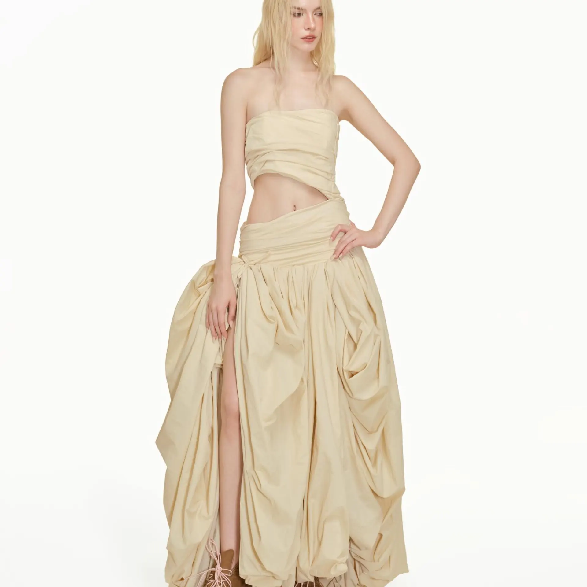 Elegantes Boho-Chic-langes Kleid, Sommer-Maxikleid für Frauen, OODJI 2026, trendiges Boho-Maxikleid, maßgeschneidert, sexy Partykleider, Cocktail