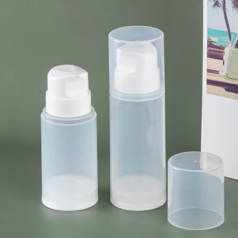 

150ml/200ml/250ml Travel Portable Vacuum Bottling Push-Type Airless Pump Lotion Bottle DIY Cosmetics Dispenser Container