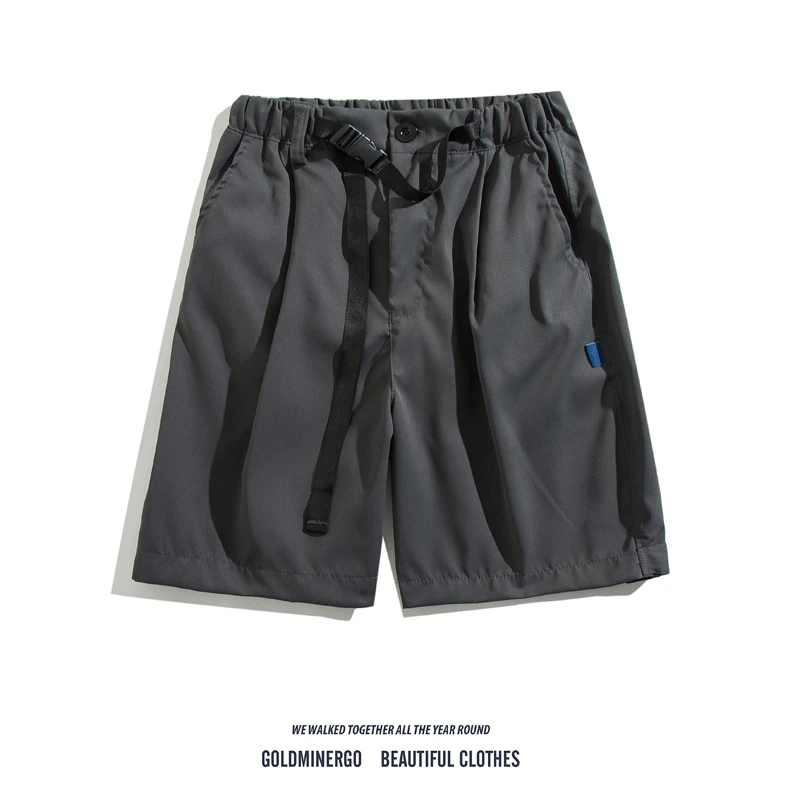 

Повседневная рабочая одежда с прямыми штанинами, мужская ретро-и свободная посадка с пятью пуговицами, универсальная летняя одежда, базовый цвет ex