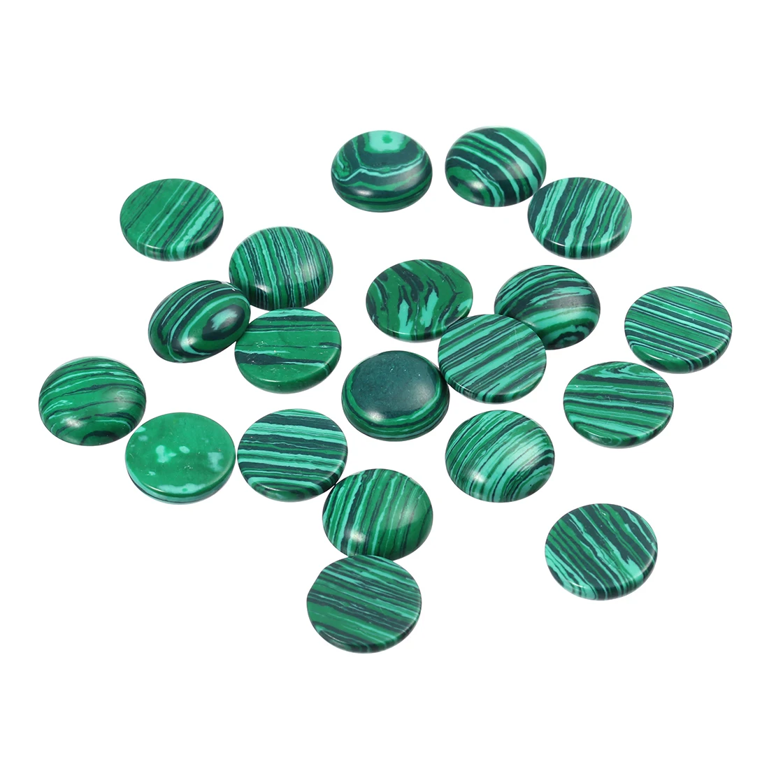 5 10Pcs/Pack 4/6/8/10/12/14/16/18/20/25mm Round Natural Malachite Interface Loose Beads For DIY Jewelry Making Accessories