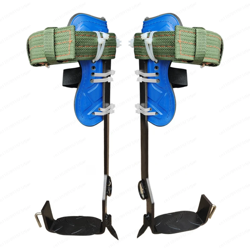 New Adjustable Tree Climbing Spikes Kit, Portable Climbing Gear Set with Belt & Rope for Tree Work & Rescue