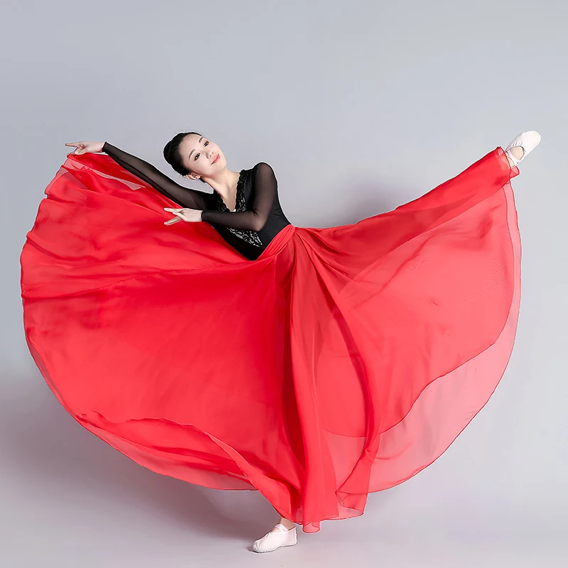 720 度チベットダンス衣装フラメンコダンスパフォーマースカート女性クラシックダンスステージ新疆ダンス衣装