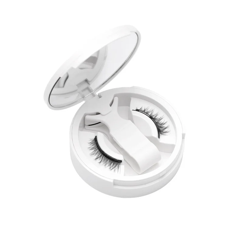 ใหม่ 1 คู่ขนตาปลอม Wispy Fluffy False Lashes ขนตาแม่เหล็กแบบใช้ซ้ําได้พร้อมแหนบ Make Up คอสเพลย์ Faux Cils