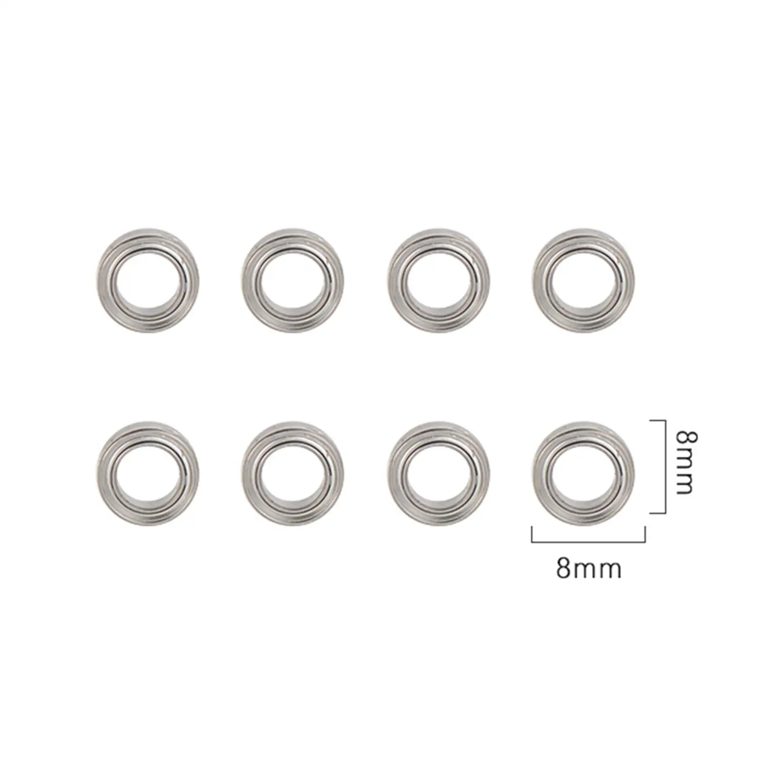 RC Metal Steering Cup Bearing, Acessório para Ld1801, fácil de instalar, peças de reposição, modelo de carro RC, Acessórios DIY, 8pcs, 1:18