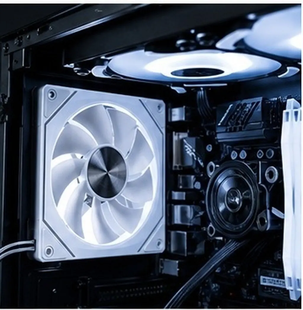 Pc Rgb Case Fan Silent Cooling Fan 800-1600Rpm High Airflow Low Noise for Gaming Pc Build Office Desktop Computer
