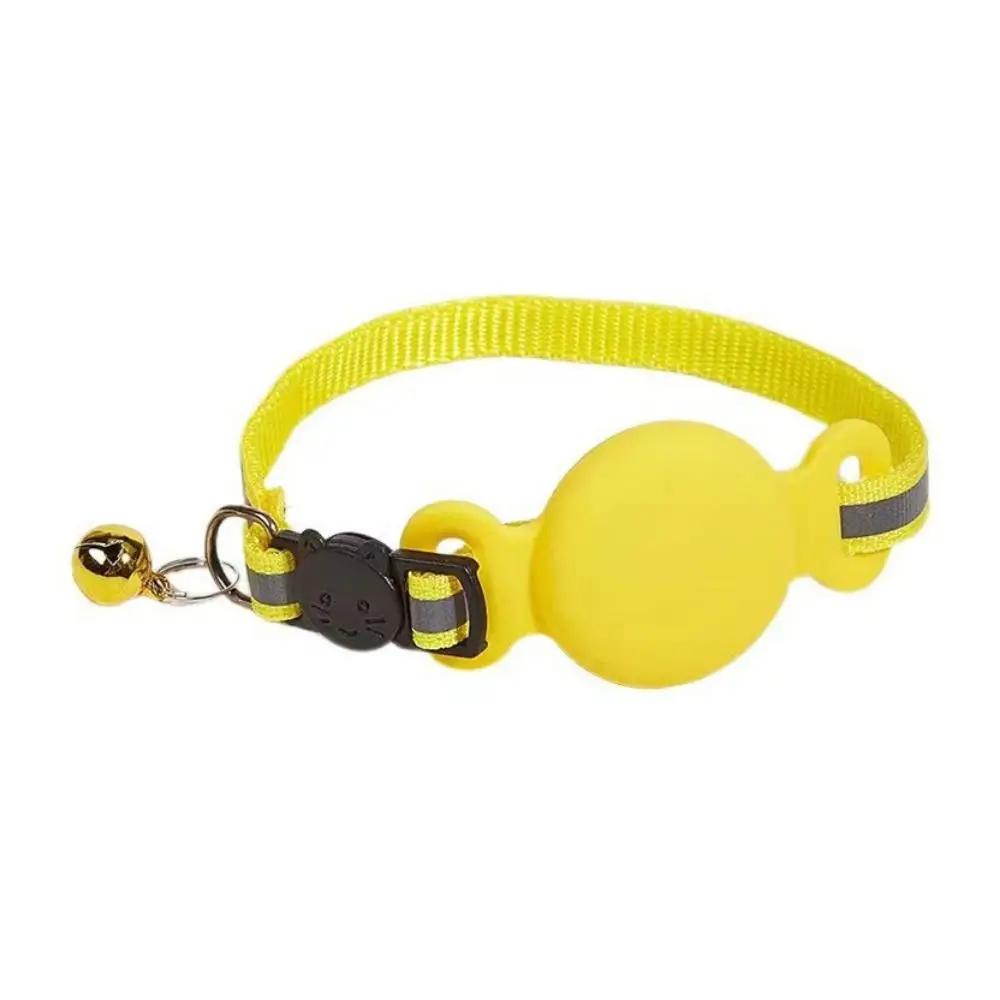 

Silicone Anti-Lost Pet Cat Collar Adjustable with Bell Pet GPS Protective Collar Waterproof Dog Positioning Tracker Collar