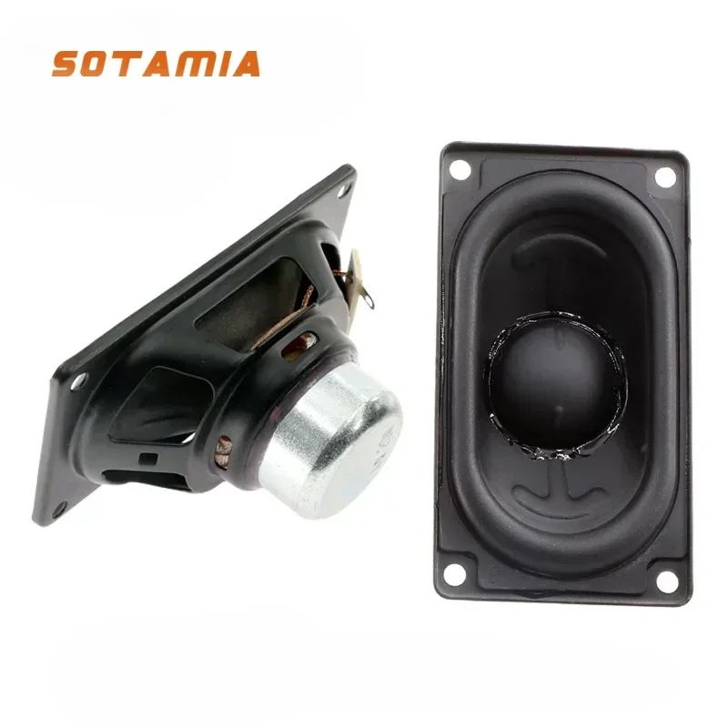 SOTAMIA 2Pcs 4580 Audio Speaker 4 Ohm 20W Mid-bass Sound Music Woofer HIFI  Loudspeaker DIY Bluetooth Speaker for JBL FLIP 6