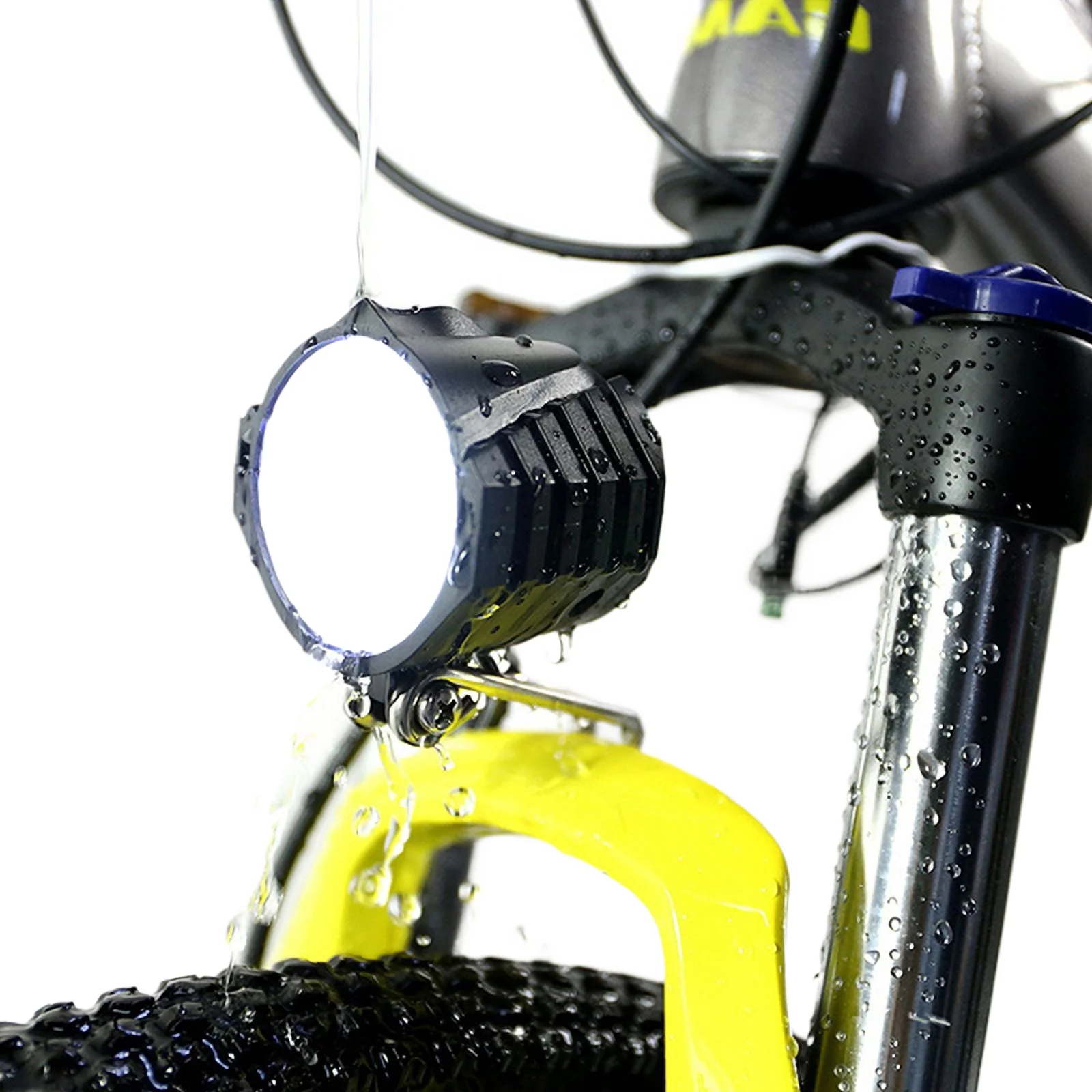 

Bike Horn Light Electric Bicycle 4 LED Headlight 12W Waterproof 2 in 1 Horn and Light Switch Bicycle Flashlight
