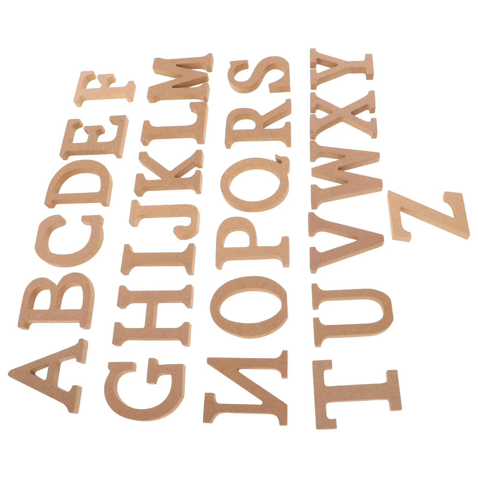 

1Set Wooden Letter Blocks Alphabet Set for Home Decor Crafts DIY Unfinished Wood Letters Small Size for Shelf Wall Table