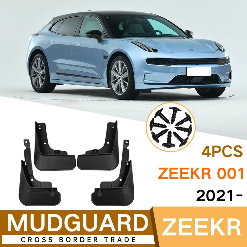 

For Zeekr 001 2021-2023 Car Molded Mud Flaps Splash Guards Mudguards Front Rear Styling Front Rear Car Accessories