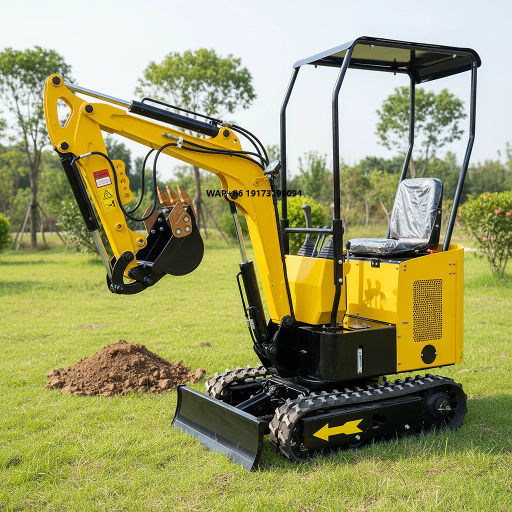 1-2 Ton Mini Excavator - for Garden Digging With EPA Engine & FreeShipping