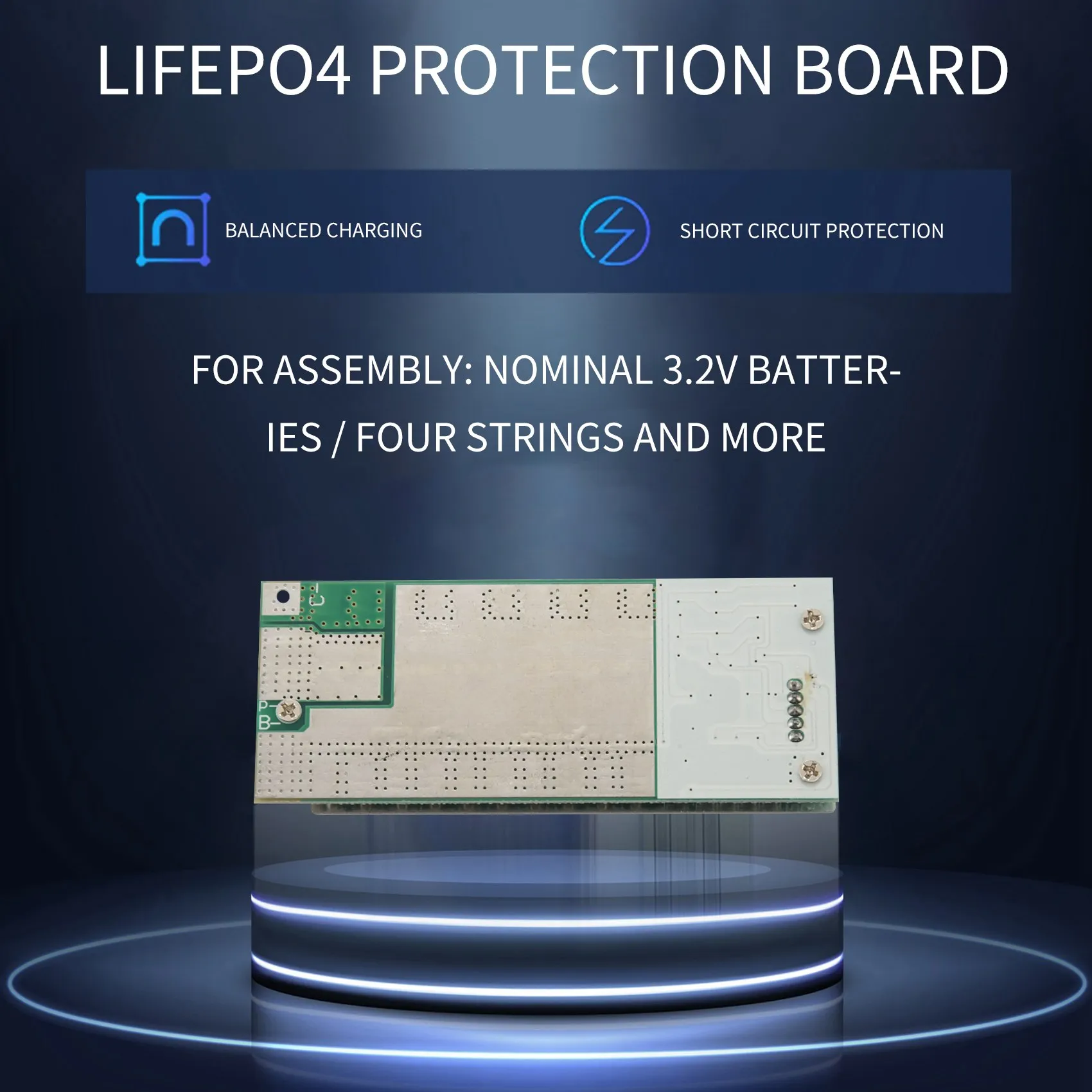 4S 12V 100A Protection Circuit Board Lifepo4 Bms 3.2V With Balanced Ups Inverter Energy Storage Packs Charger Battery