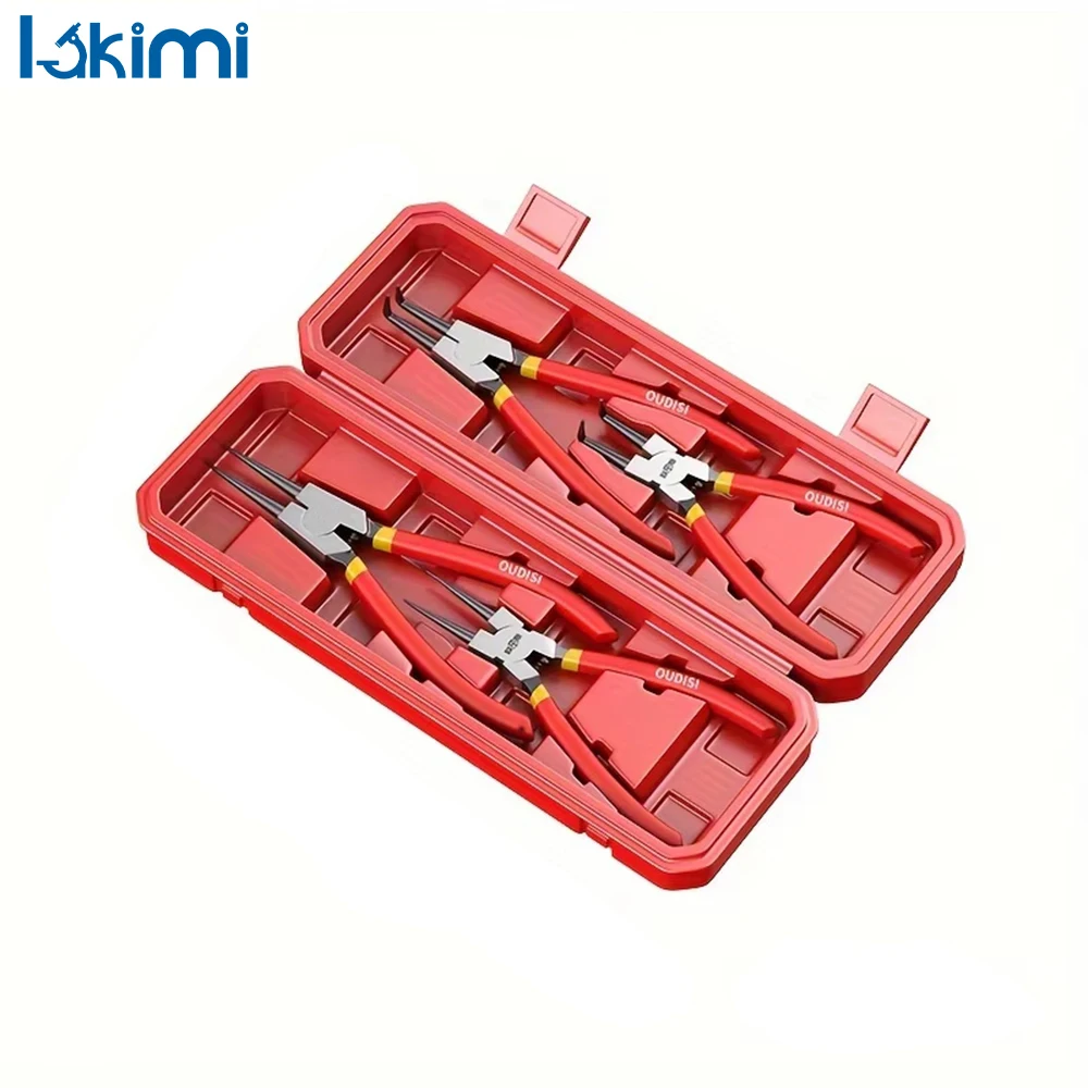 Internal External Dual-purpose Retaining Ring Card Circlip Pl Multi-function Expansion Pliers Industrial Grade LK-AA415