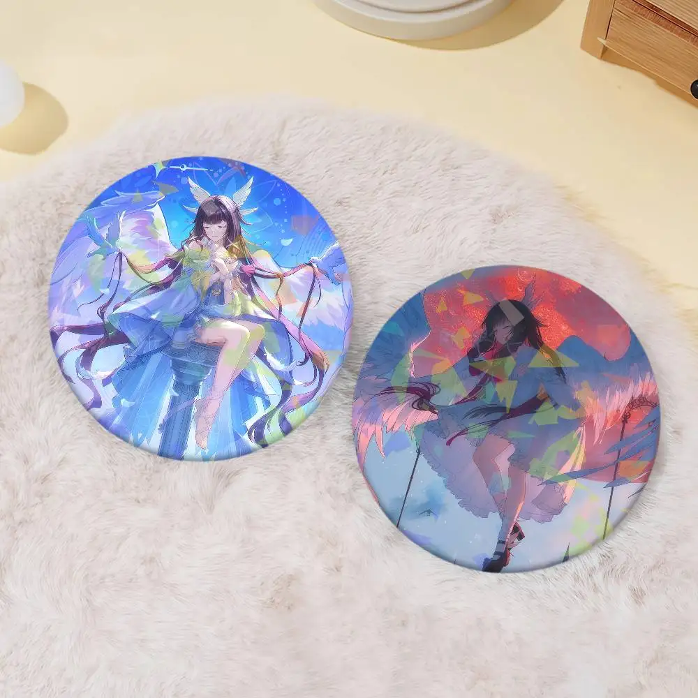 Game Genshin Impact Columbina Badge Set Glass Shine Brooches Lapel Backpack Costume Gifts Decoration birthday