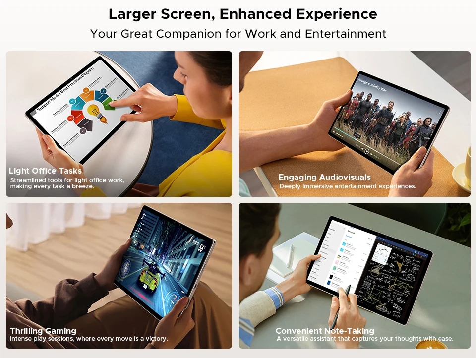 DOOGEE Tab E3 Pro Tablet Android 15 Gemini AI 13'' Display 7.9mm Ultra-thin 8GB 256GB Smart Pad 11000mAh Battery Global Version