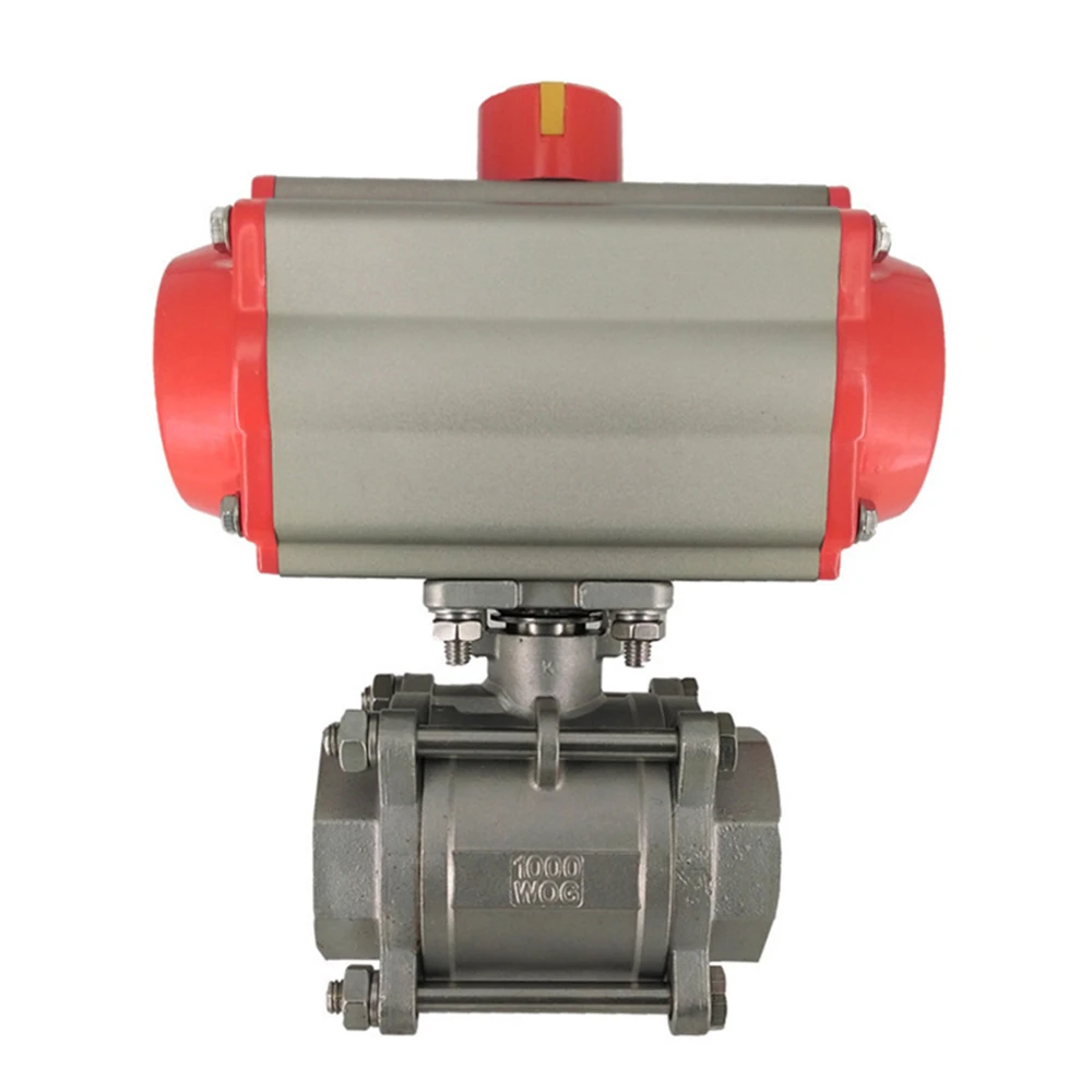 

3 PCS Q611F-16P-DN25 1 Inch Stainless Steel Pneumatic Thread Ball Valve