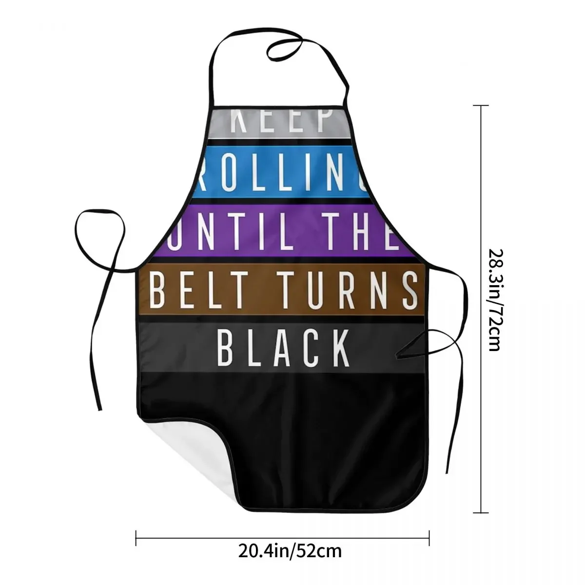 Jiu Jitsu BJJ Keep Rolling Light Aprons Chef Cooking Cuisine Tablier Sleeveless Bib Kitchen Cleaning Pinafore for Men Gardening