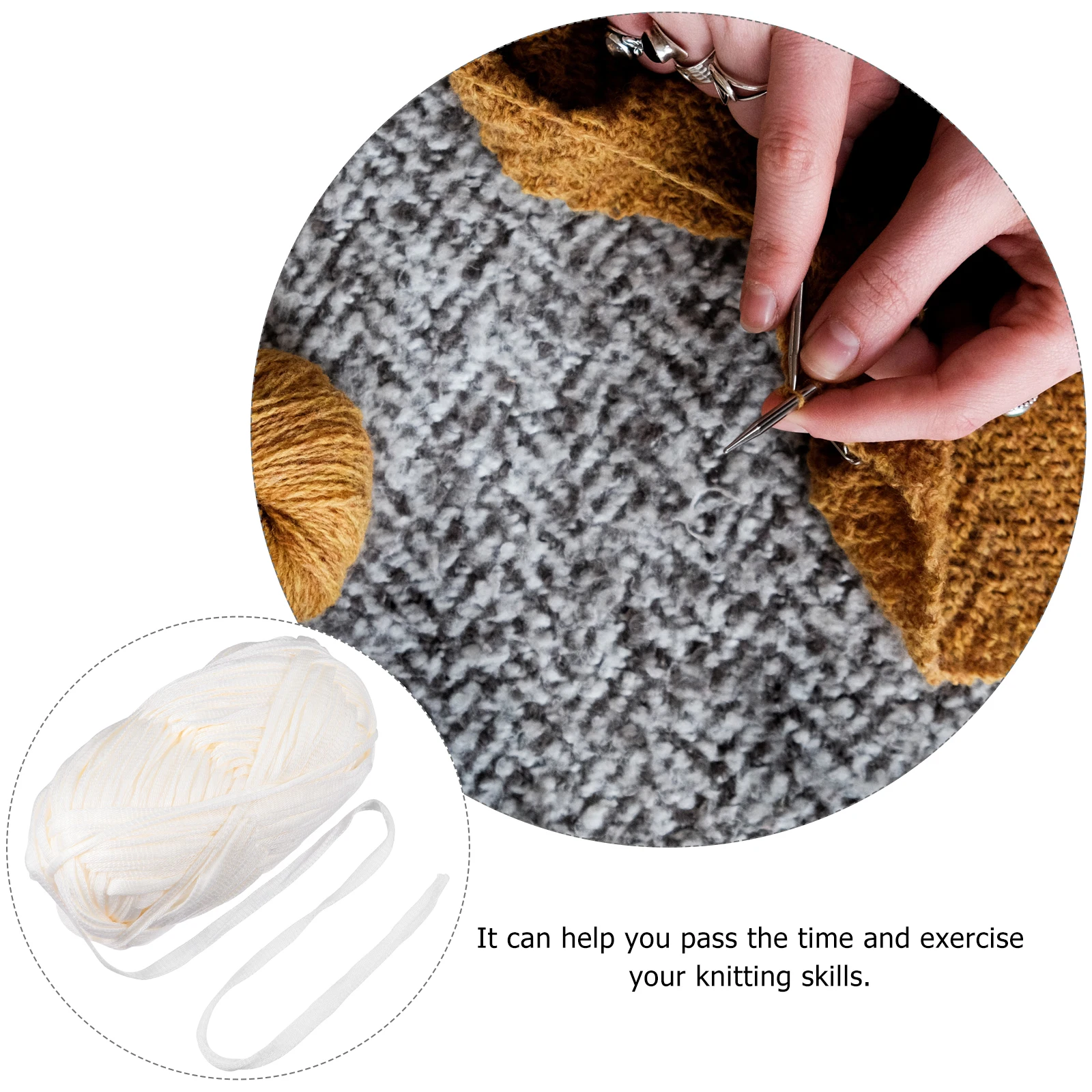 

Material Braided Cloth Thread Handmade Knitting Rope Fabric White Cotton Cord Baby