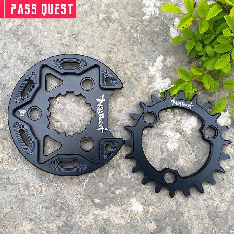 PASS QUEST ForGXP 64BCD 18T/22T/24T forSRAMSHIMANO Direct Mount Crank Street Guards Wide Narrow Chainrings XX1 XO1 Cycling Part