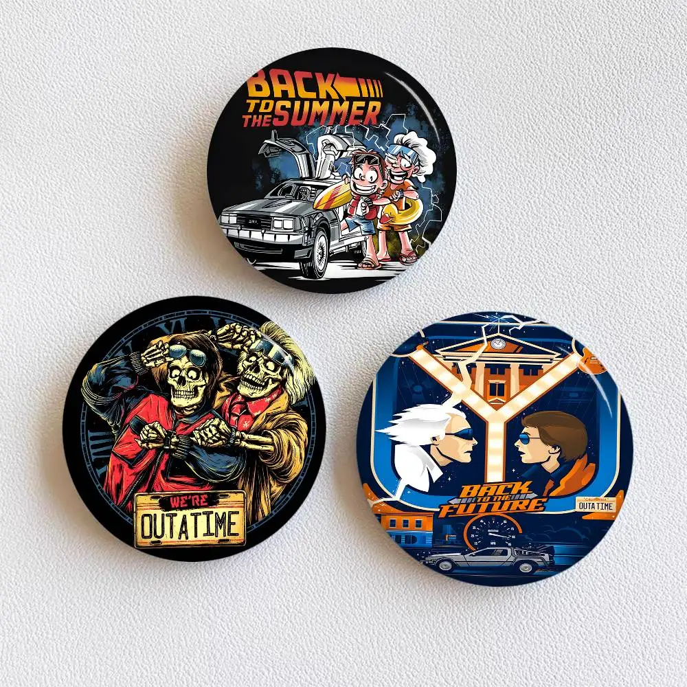 Back To The Future New Brooches Soft Button Pin Funny Silly Gnarpy On A Skateboard Meme Badge Gamer Collection Gifts