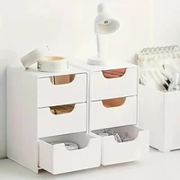 Chic 3-Tier Desk Organizer with Drawers - Ideal for Office Supplies, Jewelry & Cosmetics Storage - Portable Divider Box 3