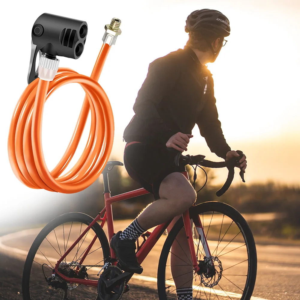 Bicycle Bike Air Pump Extension Pipe TPU Anti-freeze  Heat-resistant Pump Hose Connector Bike Pumps Accessories
