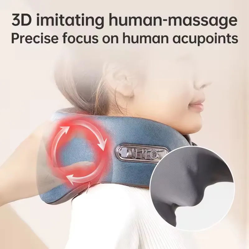 يستخدم المستشفى جهاز تدليك علاج الجر بالضغط الساخن لمريض الرقبة