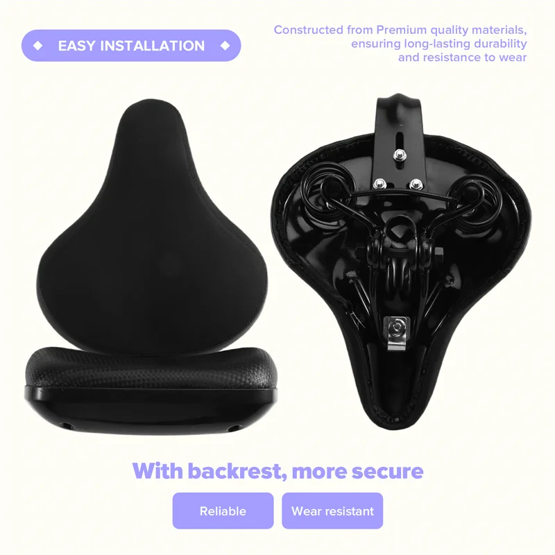 

Подушка для седла горного велосипеда со спинкой, универсальный трехколесный электромобиль