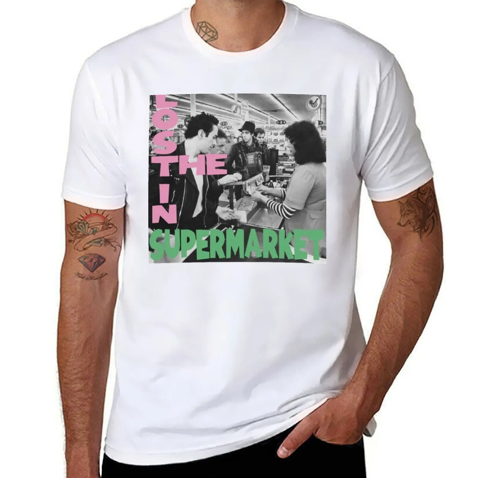 

Lost in the Supermarket T-Shirt cotton t shirt pack anime t shirts oversize T-Shirt