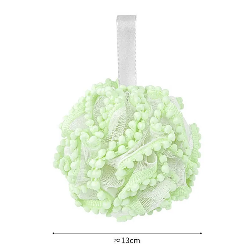 Large Soft Shower Ball Non Loose Shower Flower Ball Cute Rubbing Bath Foaming Bath Towel for Shower Flowers Bathroom Accessories