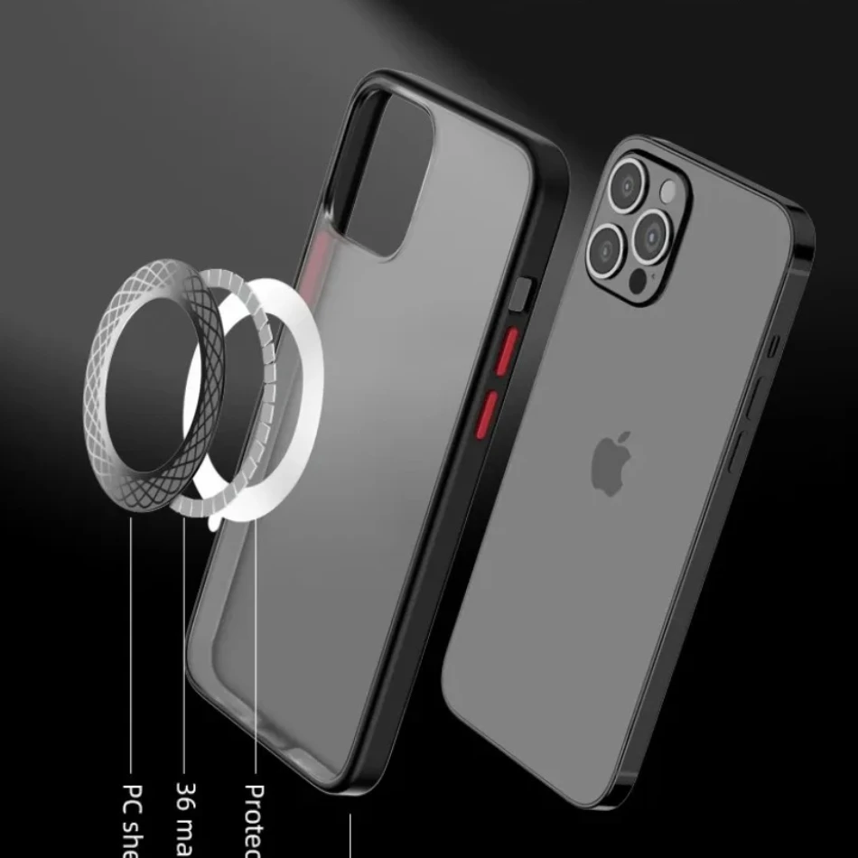 Strong Magnetic Metal Plate Pad Sticker Mount Magnet Stand For iPhone 12 13 14 15 16 Series Wireless Charger Car Phone Holder