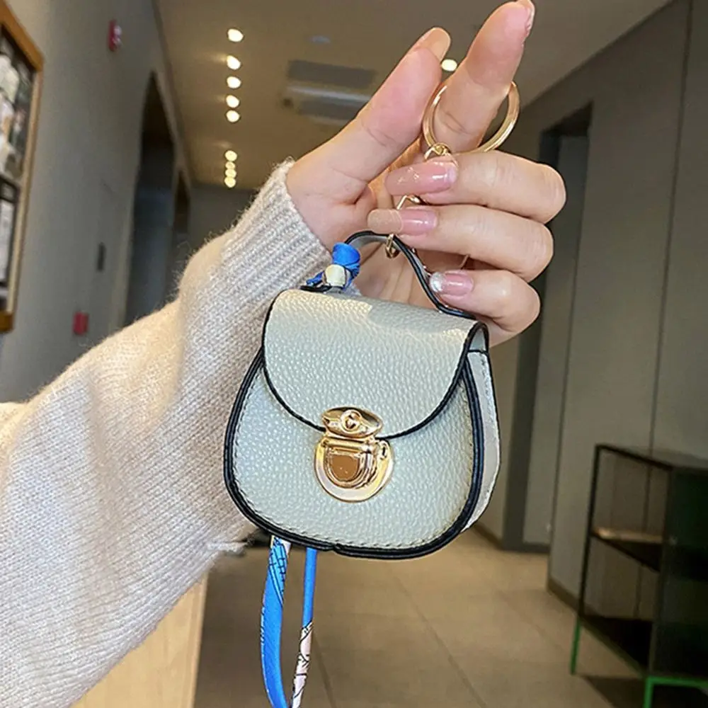 2026 NEW Fashion Keychain Small Coin Purse Premium Leather Multifunction Mini Storage Pouch Earphone Bag for Women