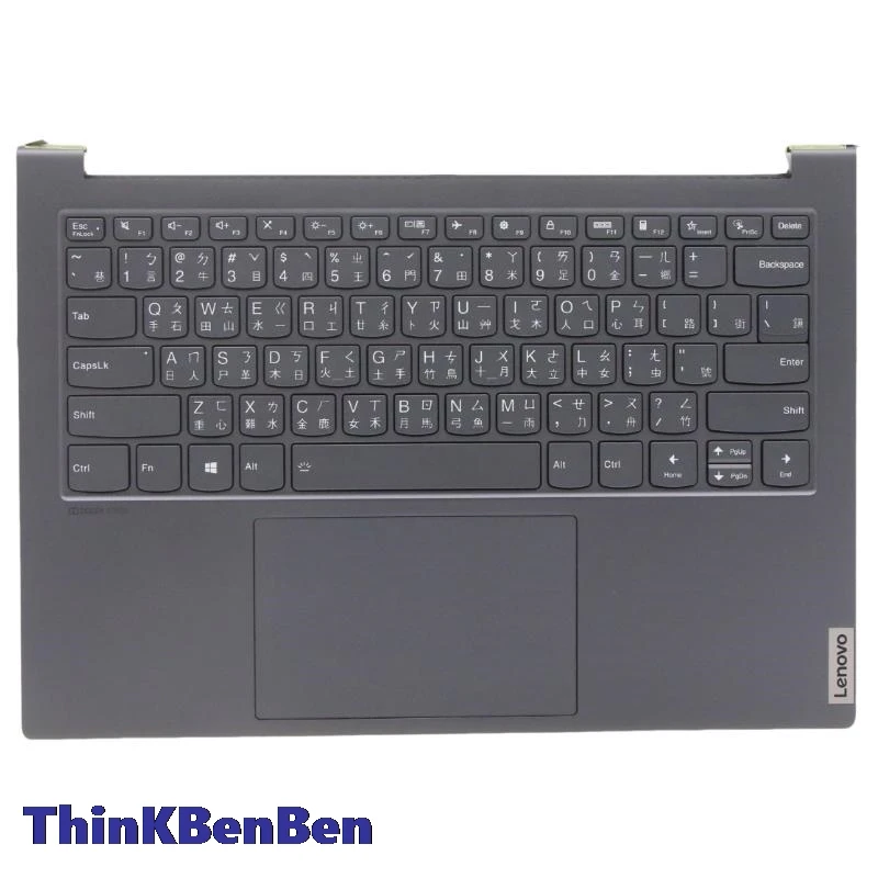 tw caixa superior do teclado ardosia cinza tampa palmrest shell para lenovo yoga slim pro 14 14ach5 d od 5cb1d66025 01